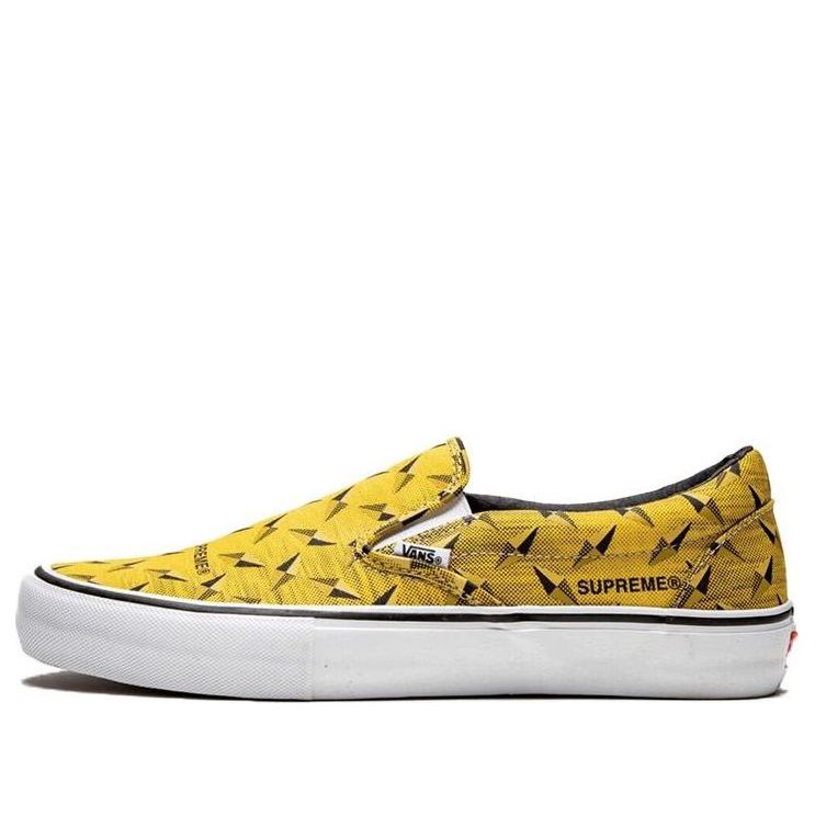 Vans Supreme x Classic Slip-On Pro 'Diamond Plate Yellow' VN0A347VTEG