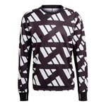 adidas MENS Celeb Sweat Sports Logo Crew Neck Hoodie Black GK5092