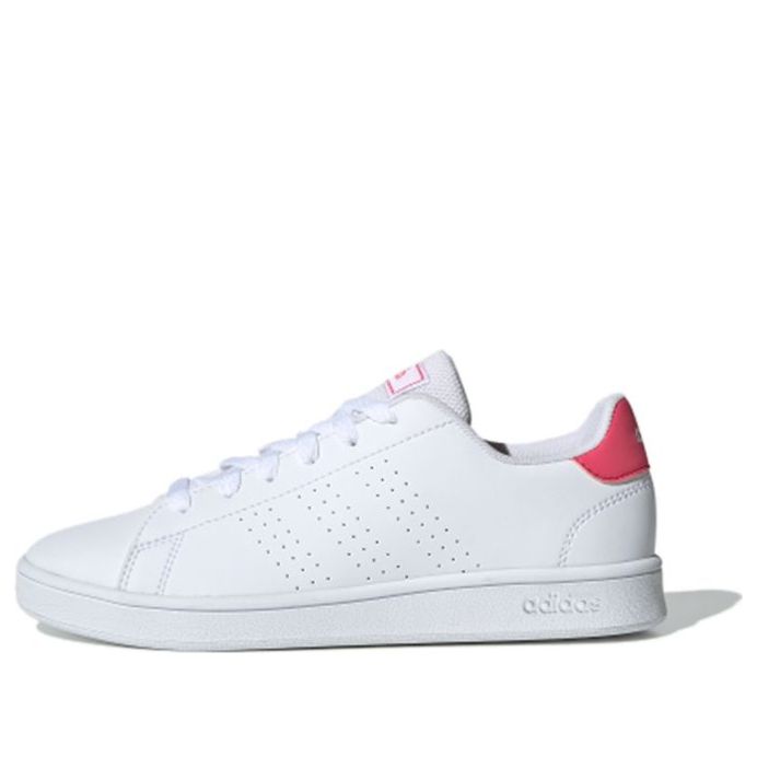 (GS) adidas Advantage J 'White Real Pink' EF0211
