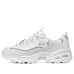 (WMNS) Skechers D lites 1.0 White/Silver 12241-WSL