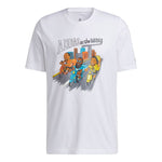 adidas CHINA S1 Tee Basketball Printing Sports Round Collar Male White H43986