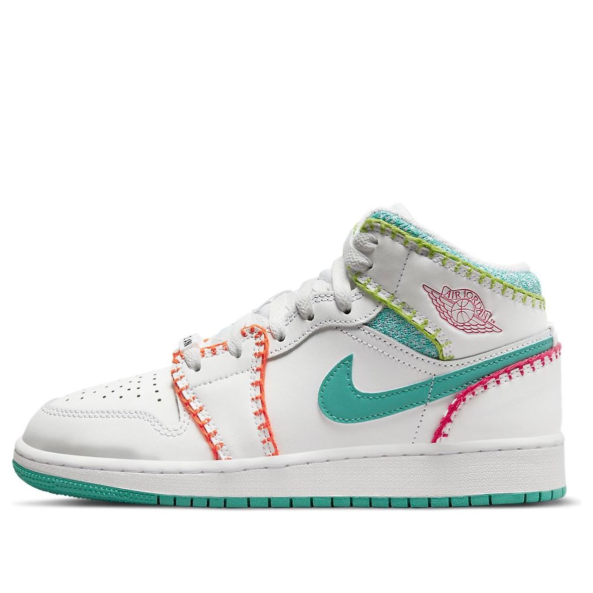 (GS) Air Jordan 1 Mid SE 'Multi Knit' DM6218-100