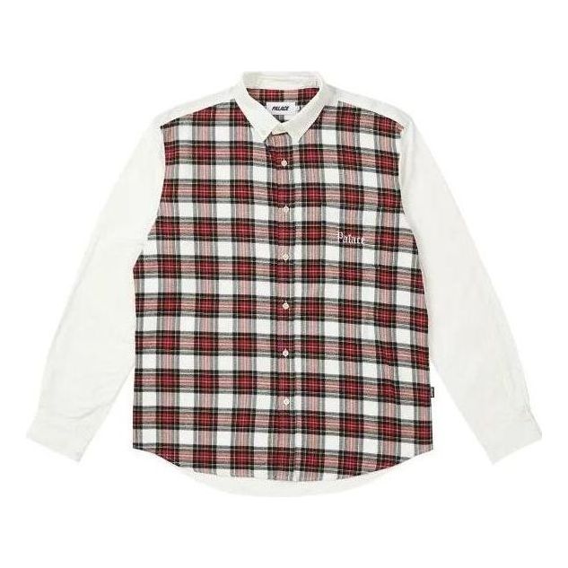 Palace Check Panel Chambray Shirt 'White' PLC23006