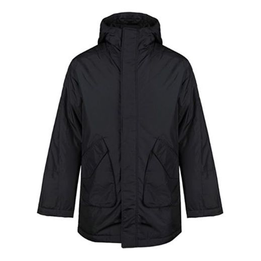 adidas Field Parka Woven Hooded Jacket Black EH3964