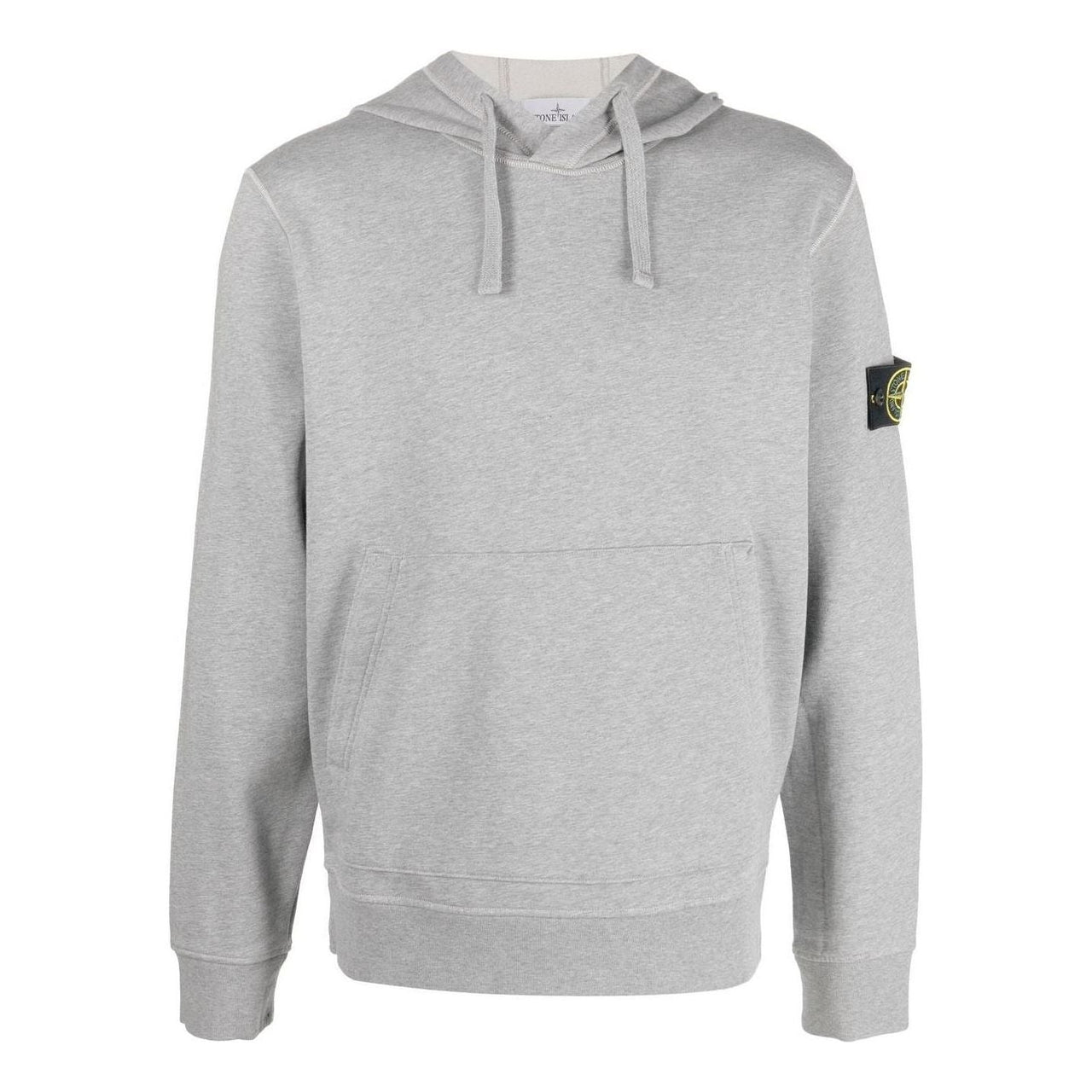 STONE ISLAND Garment Dyed Popover Hoodie 'Grey Marl' 101564151-A0M64