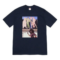Supreme FW19 Week 7 American Picture Tee USA Photo Printing Short Sleeve Unisex Navy Blue SUP-FW19-741