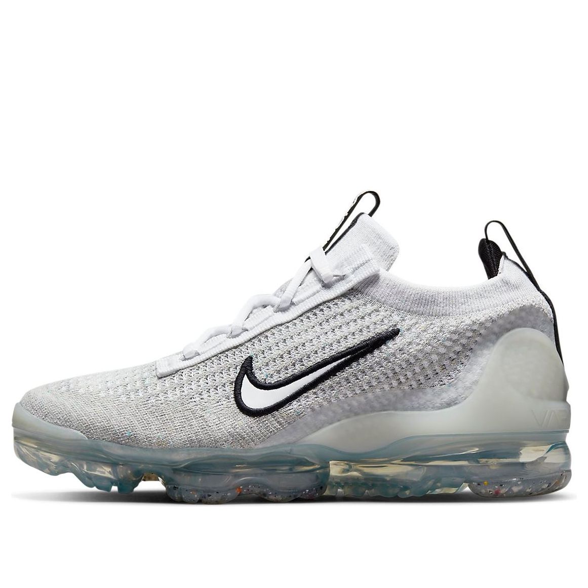 (GS) Nike Air VaporMax 2021 Flyknit 'White Metallic Silver' DB1550-100