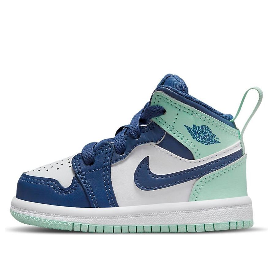 (TD) Air Jordan 1 Mid 'Blue Mint' 640735-413