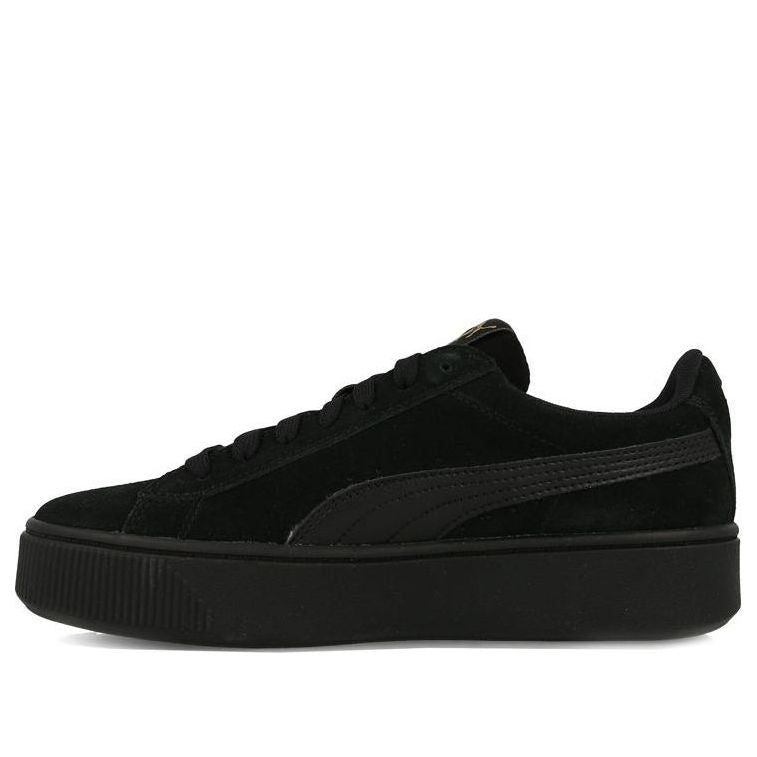 (WMNS) PUMA Vikky Stacked Black/Gold 369144-01