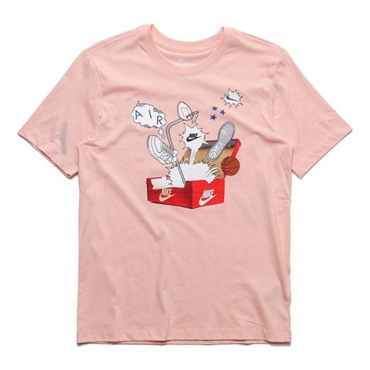 Nike AS M Nike Sportswear NSW Tee Shoe Printing Short Sleeve coral red CU6872-664