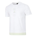 Men's adidas Colorblock Athleisure Casual Sports Short Sleeve White T-Shirt HE9921