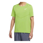 Nike Dri-FIT Solid Color Logo Printing Round Neck Short Sleeve Green CZ9185-332