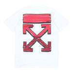 Off-White SS21 Back Arrow Logo Printing Round Neck Pullover Short Sleeve White OMAA027R21JER0030125