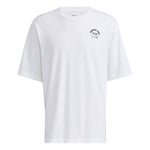 adidas neo M Bqfd Tee 2 Subject Printing Loose Sports Short Sleeve White H62007