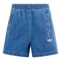 (WMNS) adidas Adicolor Denim Firebird Shorts 'Blue' JD2562