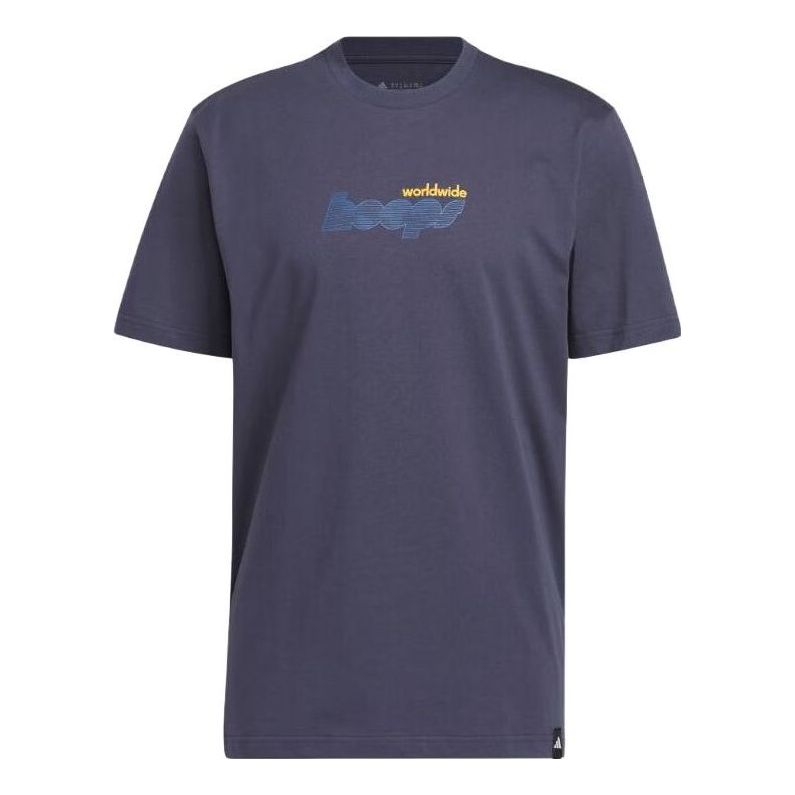 adidas Worldwide Hoops Story T-shirt 'Shadow Navy' IM4621