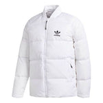 adidas originals Baseball Collar Casual Sports Stay Warm Down Jacket White BR4799