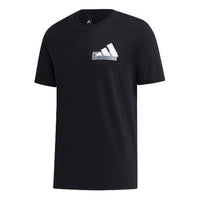 adidas Mh Gfx T Bos logo Printing Sports Round Neck Short Sleeve Black GH4419