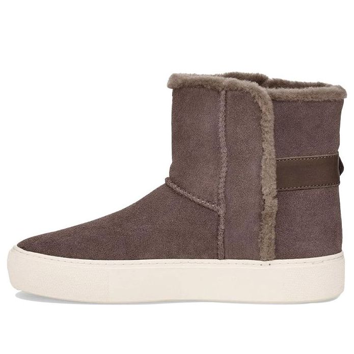 (WMNS) UGG Aika Suede Snow Boots Gray Brown 1104069-MLE