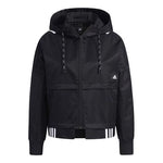 (WMNS) adidas Str Jkt Light Sport Patchwork Hooded Jacket For Black GT4404