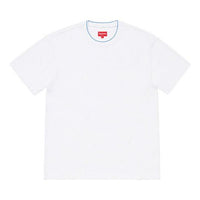 Supreme SS19 Stripe Rib Waffle Top Short Sleeve Unisex White SUP-SS19-10278