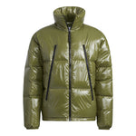 adidas originals Stand Collar Solid Color Sports Down Jacket Green H66014
