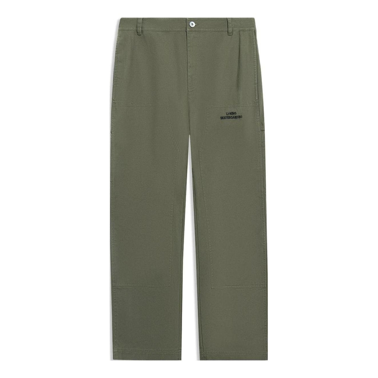 Li-Ning Skateboarding Graphic Straight Pants 'Military Green' AKXT049-2