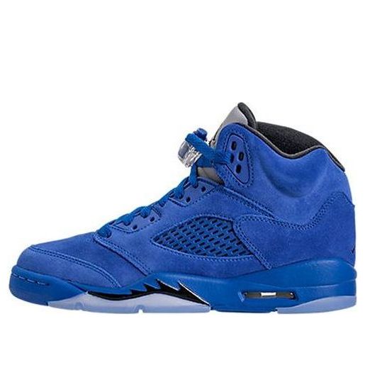 (GS) Air Jordan 5 Retro 'Blue Suede' 440888-401
