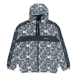 adidas neo Graffiti Printed Sports Jacket Men's Black GL8086