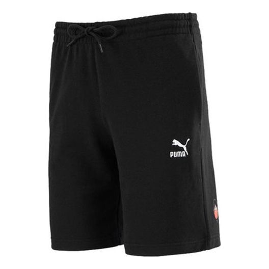 PUMA Club Shorts Embroidered Logo Casual Sports Black 533103-01