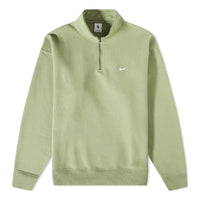 Nike Solo Swoosh Quarter-Zip Sweayshirt 'Oil Green' DQ5209-386