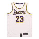 Nike NBA Los Angeles Lakers LeBron James No. 23 Jersey White AA7101-111