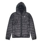 adidas MENS Casual Sports Hooded Down Jacket Black BQ7782