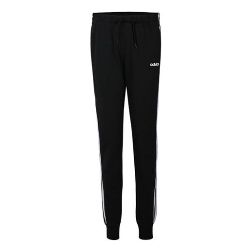 (WMNS) adidas Plaid Knitted Sports Pants Black DP2377