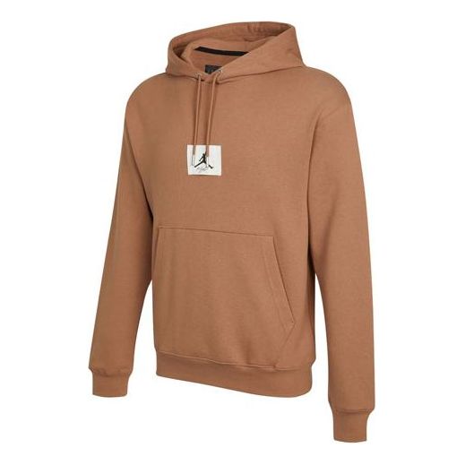 Air Jordan Statement Logo Printing Casual Sports Autumn Hoodie 'Brown' DA9817-256