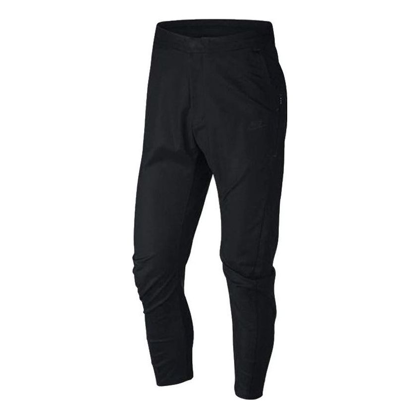 Men's Nike Solid Color Training Sports Pants/Trousers/Joggers Black 886167-010