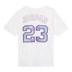 Air Jordan Sport DNA Solid Color Logo Alphabet Numeric Printing Short Sleeve White DO8899-100