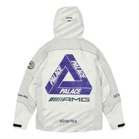PALACE SS21 x AMG Crossover Gore-Tex Jacket White Logo Printing Hooded Jacket P20AMGGT002