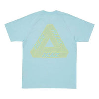 adidas x PALACE Crossover Chest Logo Short Sleeve Unisex 'Blue' HE9373