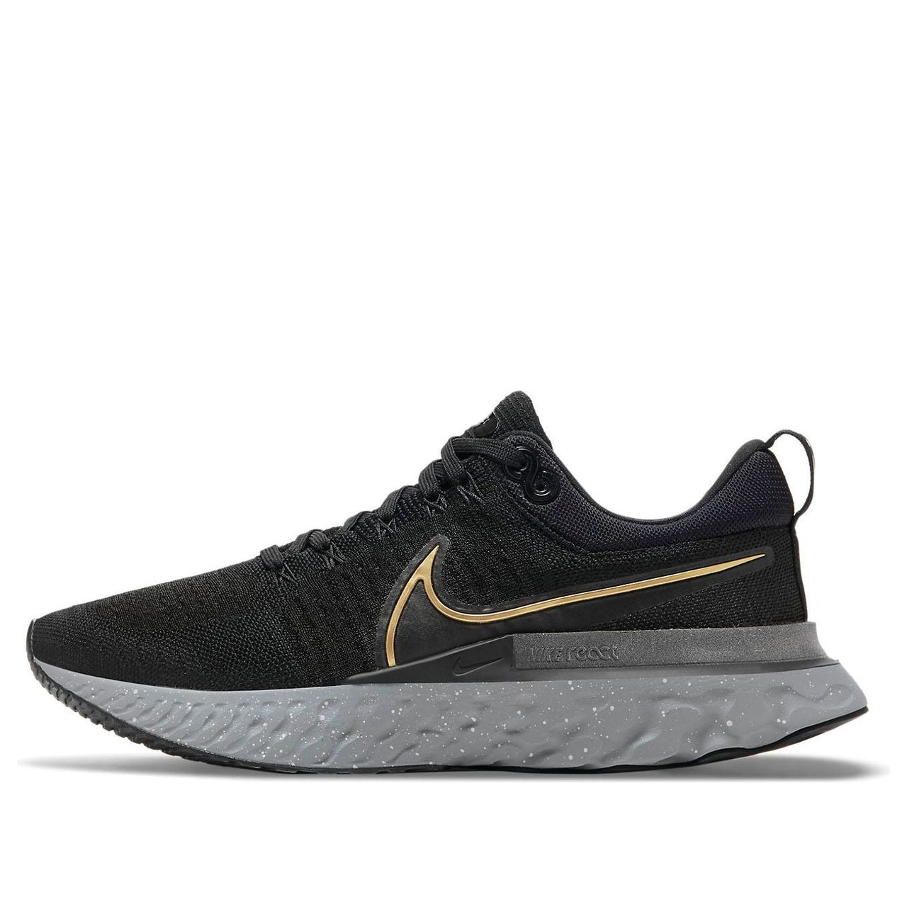 Nike React Infinity Run Flyknit 2 'Black Metallic Gold' CT2357-009