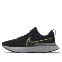 Nike React Infinity Run Flyknit 2 'Black Metallic Gold' CT2357-009