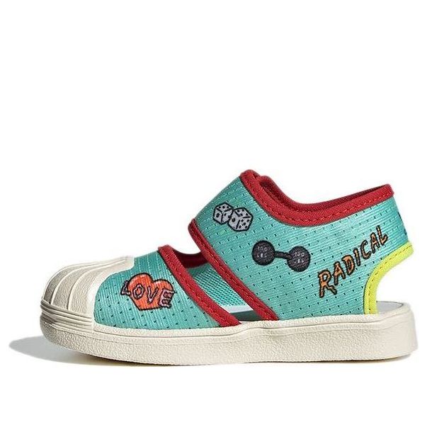 (TD) adidas originals Superstar 360 Sndl I Primeblue 'Green Red' FX4860