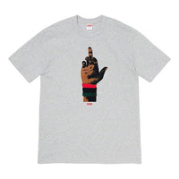 Supreme FW19 Week 15 x Dead Prez RBG Tee Crossover Round Neck Printing Short Sleeve Unisex Gray SUP-FW19-10774