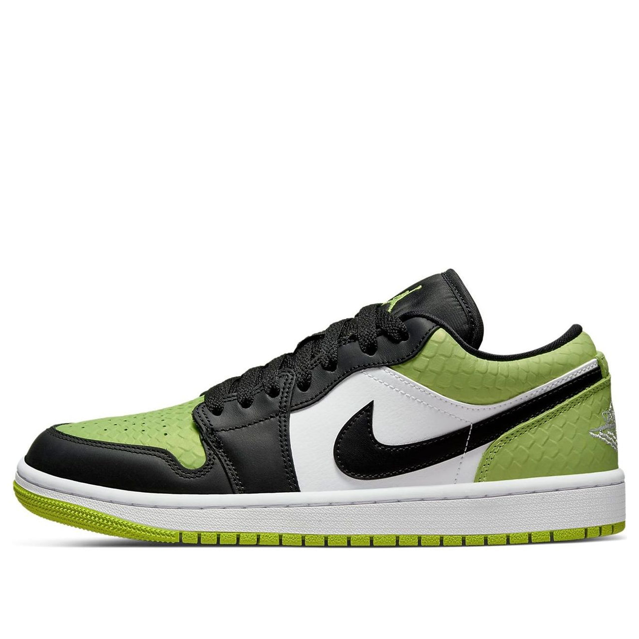 (WMNS) Air Jordan 1 Low SE 'Vivid Green Snakeskin' DX4446-301