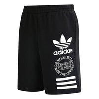 adidas originals Logo Printing Athleisure Casual Sports Shorts Black BQ0927
