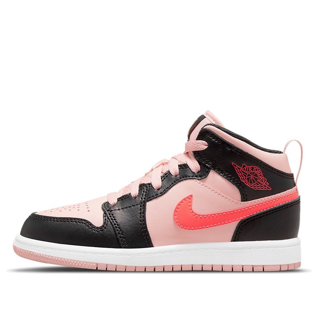 (PS) Air Jordan 1 Mid 'Black Pink Crimson' 640734-604
