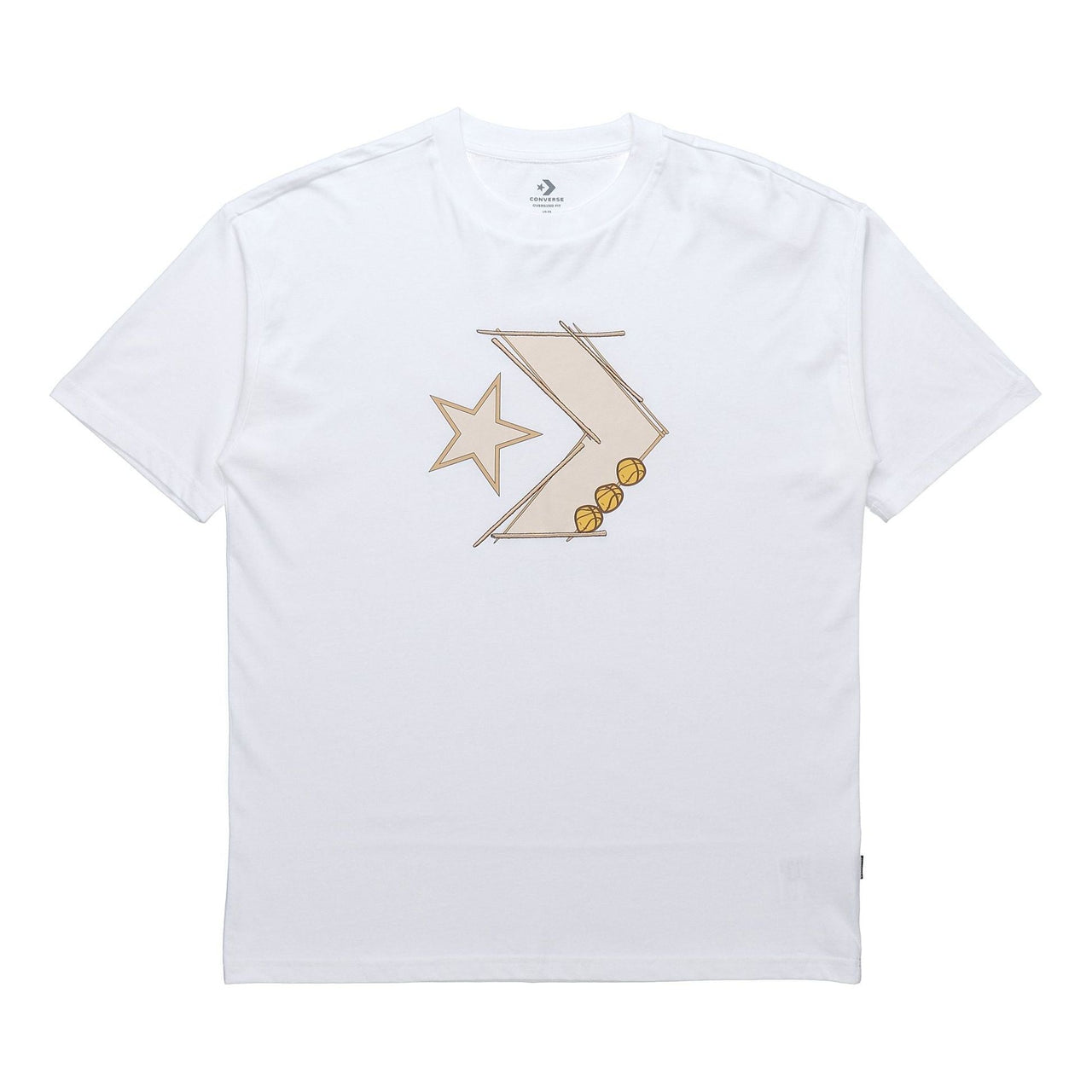 Converse Pics Short-sleeve Tee Unisex White 10020852-102