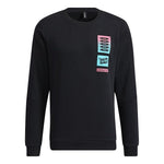 Men's adidas neo U Radio W Swt Casual Sports Round Neck Pullover Black HG9046