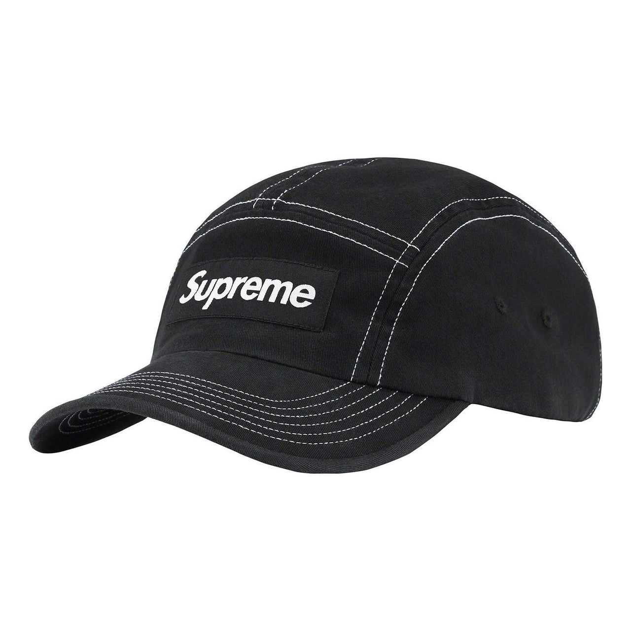 Supreme 2-Tone Twill Camp Cap 'Black White' SUP-SS22-887