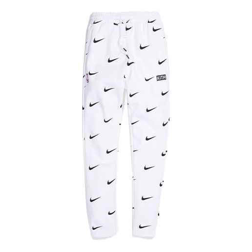 KITH x Nike for New York Knicks AOP Fleece Pant 'White' NKCZ1792-100